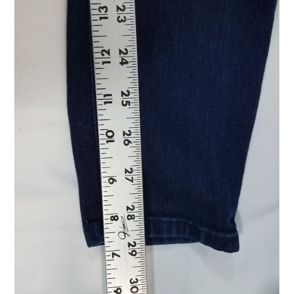 ISABEL Women's MATERNITY Jeans sz 2/26R (29") Dark Wash Jeggings Over Belly Fit - Picture 10 of 11